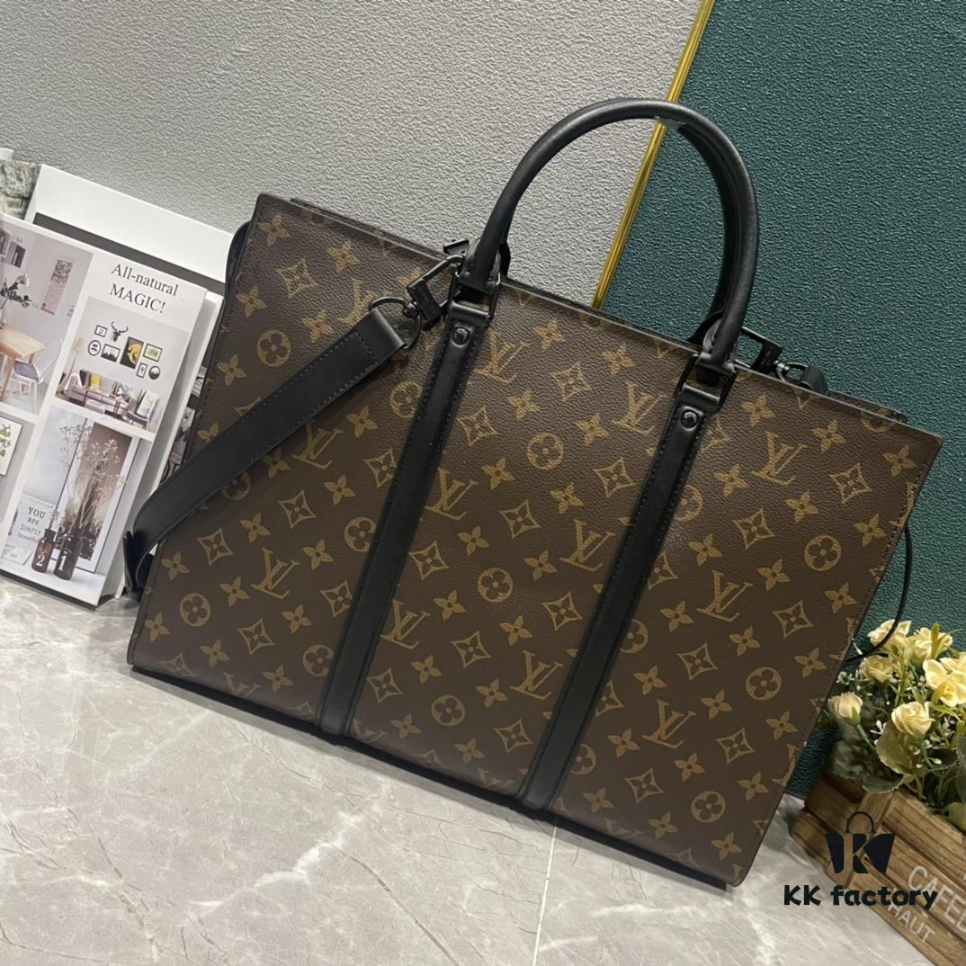Upgraded Version 200 M45265 Black Floral, Aged Floral, Black Check Sacs Plat Horizontal Zippé Briefcase