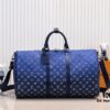 69307fd96e68136f4d9a76c7 M11558 41416 41414 Black to Blue Gradient Green Louis Vuitton LV 24FW Monogram New Collection Messenger Bag Montsouris Keepall 55