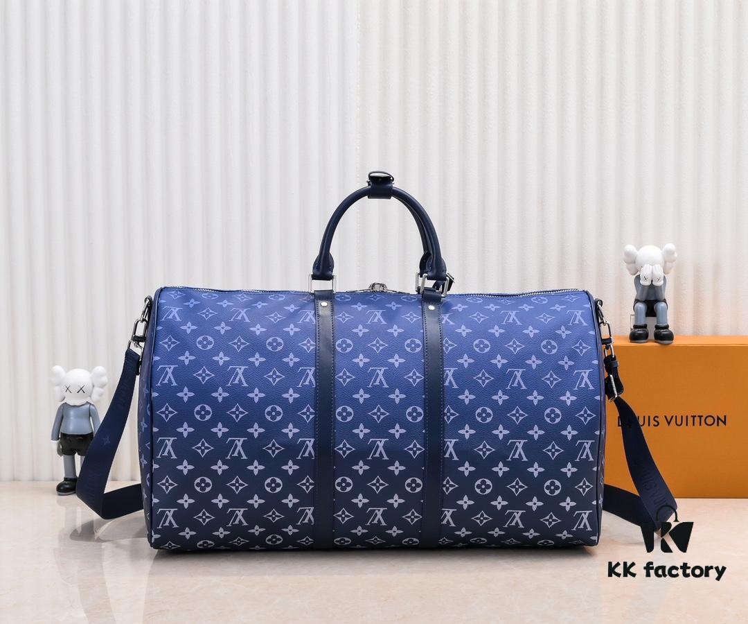 69307fda6e68136f4d9a76ca M11558 41416 41414 Black to Blue Gradient Green Louis Vuitton LV 24FW Monogram New Collection Messenger Bag Montsouris Keepall 55