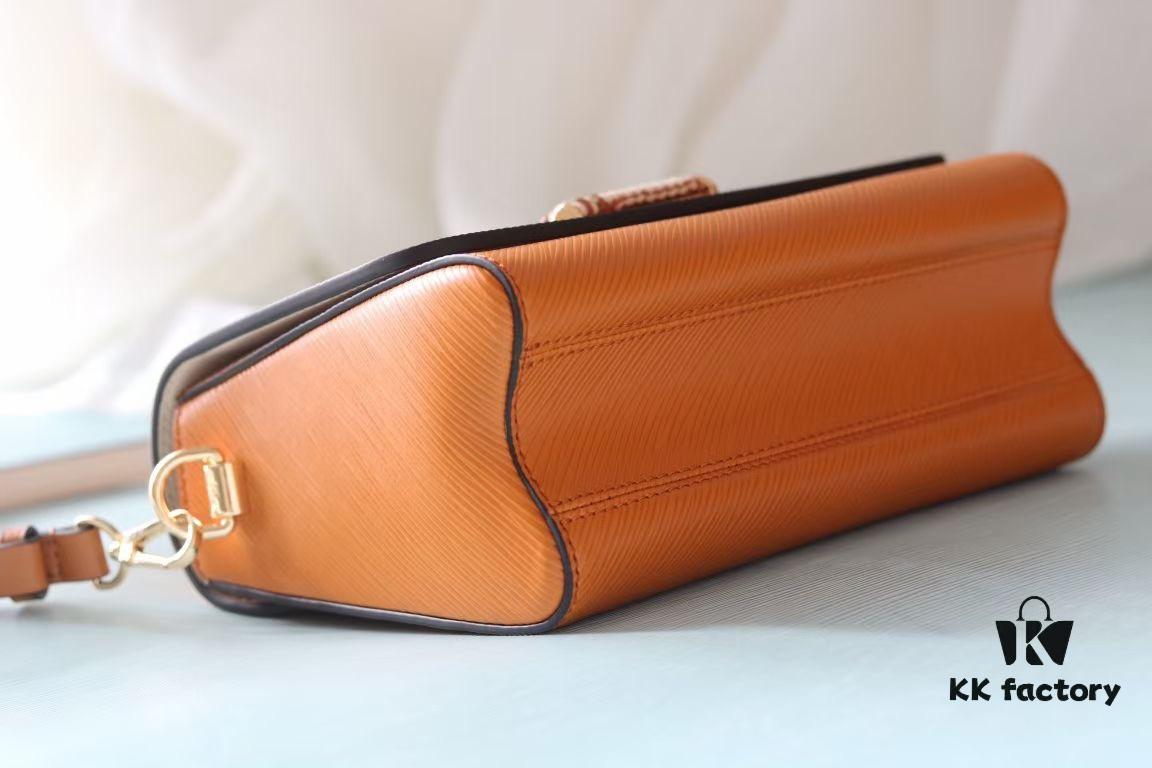 693080446e68136f4d9a77d3 Top Quality Original Design! LV Twist Medium Handbag in Epi Grained Leather with Twisted Top Handle and Detachable Strap