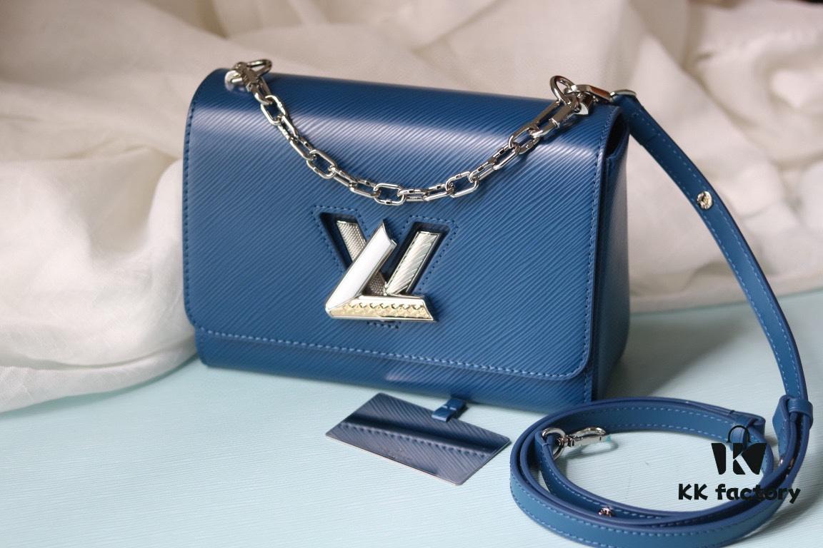 LV 2023 Twist Collection Medium Handbag - Epi Leather with Rhinestones and Enamel