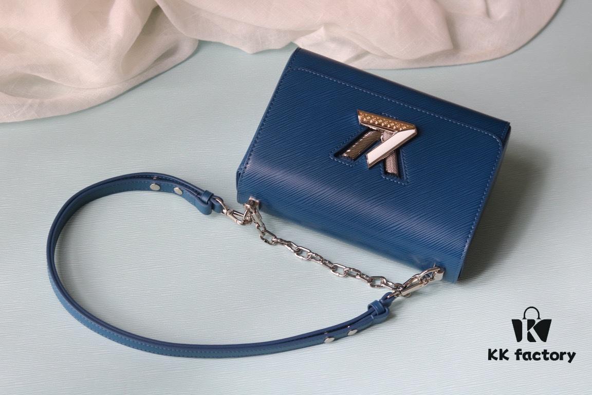 LV 2023 Twist Collection Medium Handbag - Epi Leather with Rhinestones and Enamel