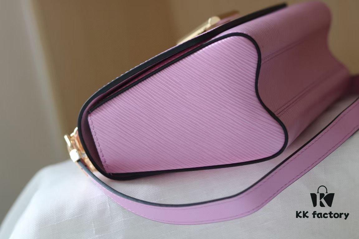 6930805e6e68136f4d9a7814 Latest TWIST Collection - Top Original Quality - Model No. 50369 / 59402 / 59403 / 59627 / 59405 - New Medium Twist Bag with Dual Chain and Hand-Enamelled Monogram Flowers