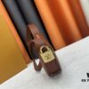 693080946e68136f4d9a7898 Low Key Bumbag in Soft Smooth Calfskin with LV Engraved Padlock and Suede Lining