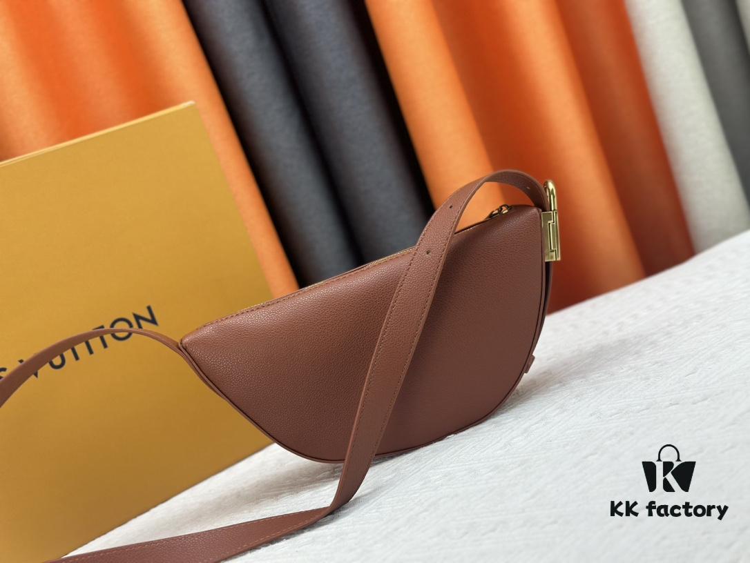 693080946e68136f4d9a7899 Low Key Bumbag in Soft Smooth Calfskin with LV Engraved Padlock and Suede Lining