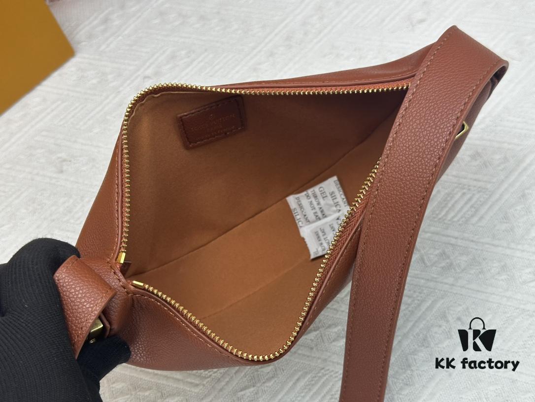 693080966e68136f4d9a789d Low Key Bumbag in Soft Smooth Calfskin with LV Engraved Padlock and Suede Lining
