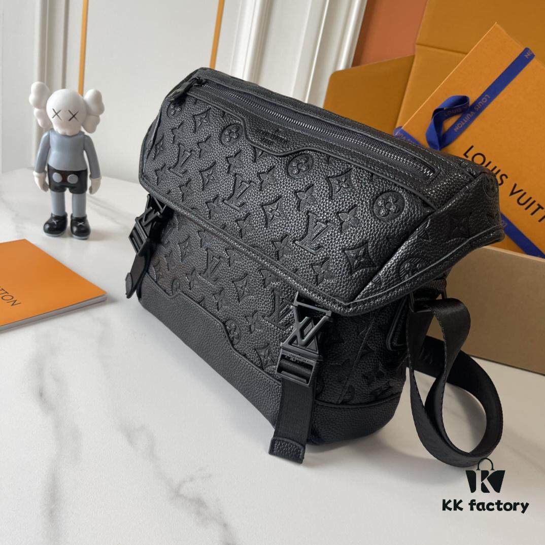 693080a36e68136f4d9a78bb Upgraded 210 M25121 M12517 Latest Voyager Small Satchel Bag in Monogram Shadow Cowhide Leather