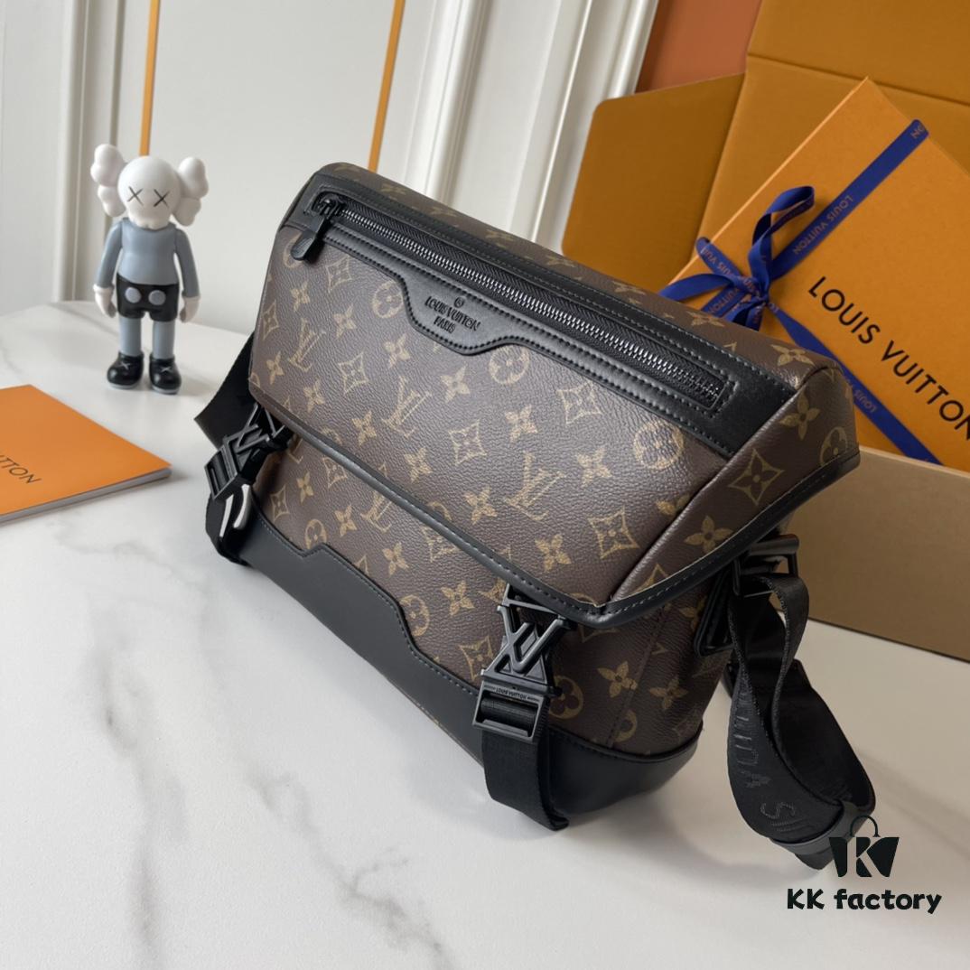 693080a66e68136f4d9a78c2 Upgraded 210 M25121 M12517 Latest Voyager Small Satchel in Monogram Shadow Cowhide Leather