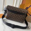 693080a76e68136f4d9a78c3 Upgraded 210 M25121 M12517 Latest Voyager Small Satchel in Monogram Shadow Cowhide Leather