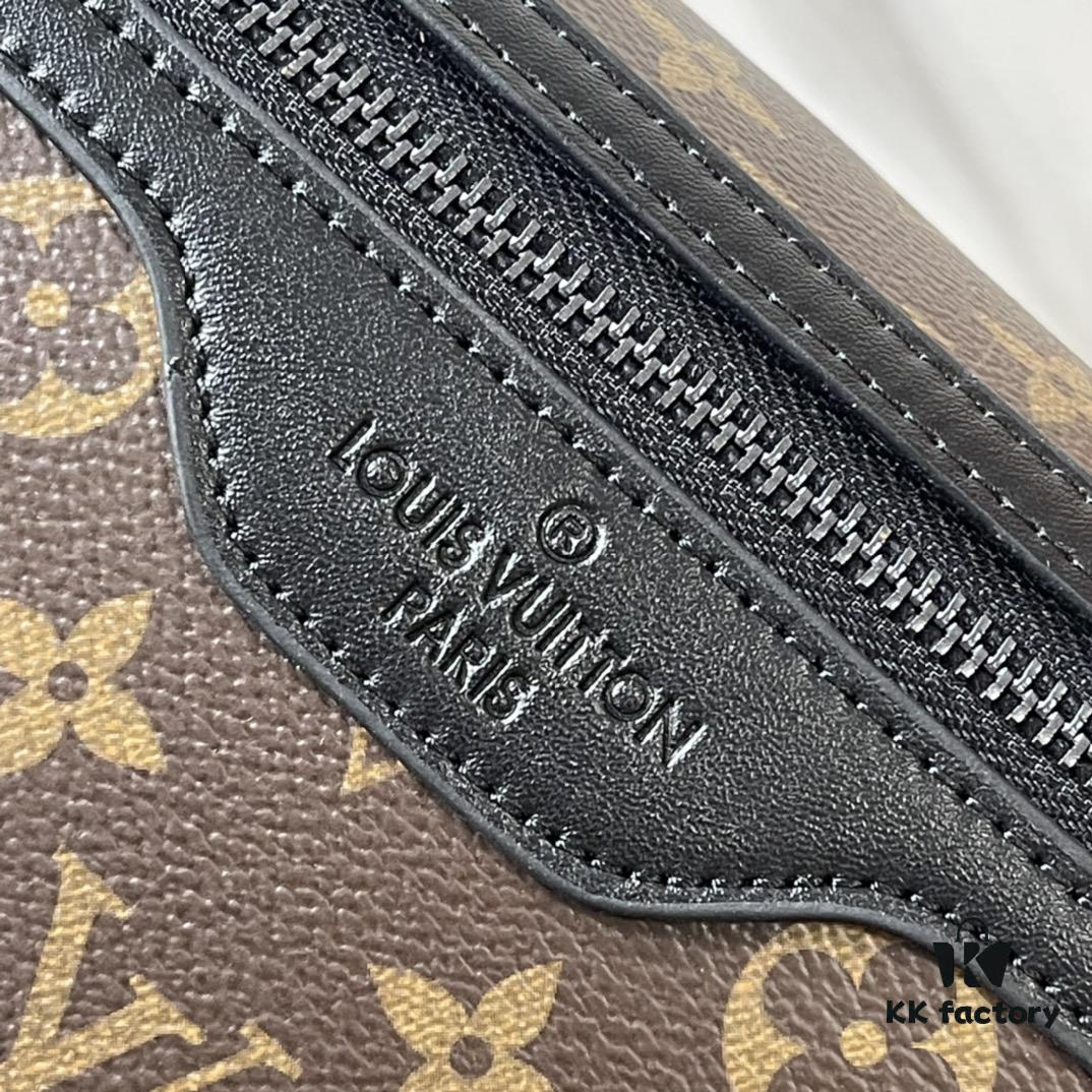 693080a86e68136f4d9a78c6 Upgraded 210 M25121 M12517 Latest Voyager Small Satchel in Monogram Shadow Cowhide Leather