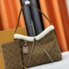 693080bc6e68136f4d9a78e5 M11843 M46203 (Suede Leather with Digital Perforation Technique, Aligned Pattern) CarryAll Small Bag