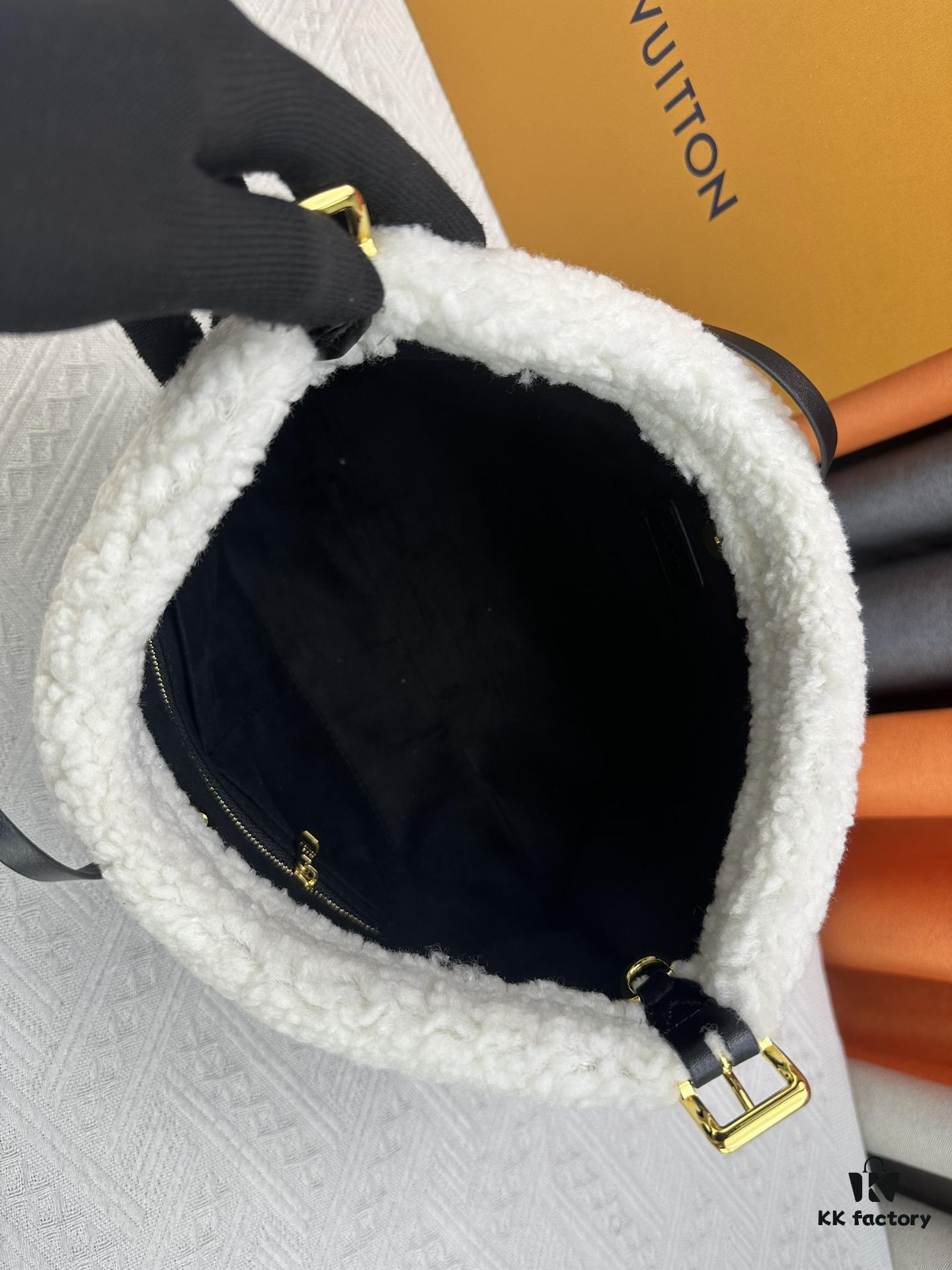 693080bc6e68136f4d9a78e6 M11843 M46203 (Suede Leather with Digital Perforation Technique, Matched Pattern Construction) CarryAll Small Bag from LV Ski Collection