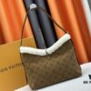 693080bd6e68136f4d9a78e7 M11843 M46203 (Suede Leather with Digital Perforation Technique, Aligned Pattern) CarryAll Small Bag