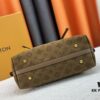 693080bd6e68136f4d9a78e8 M11843 M46203 (Suede Leather with Digital Perforation Technique, Aligned Pattern) CarryAll Small Bag