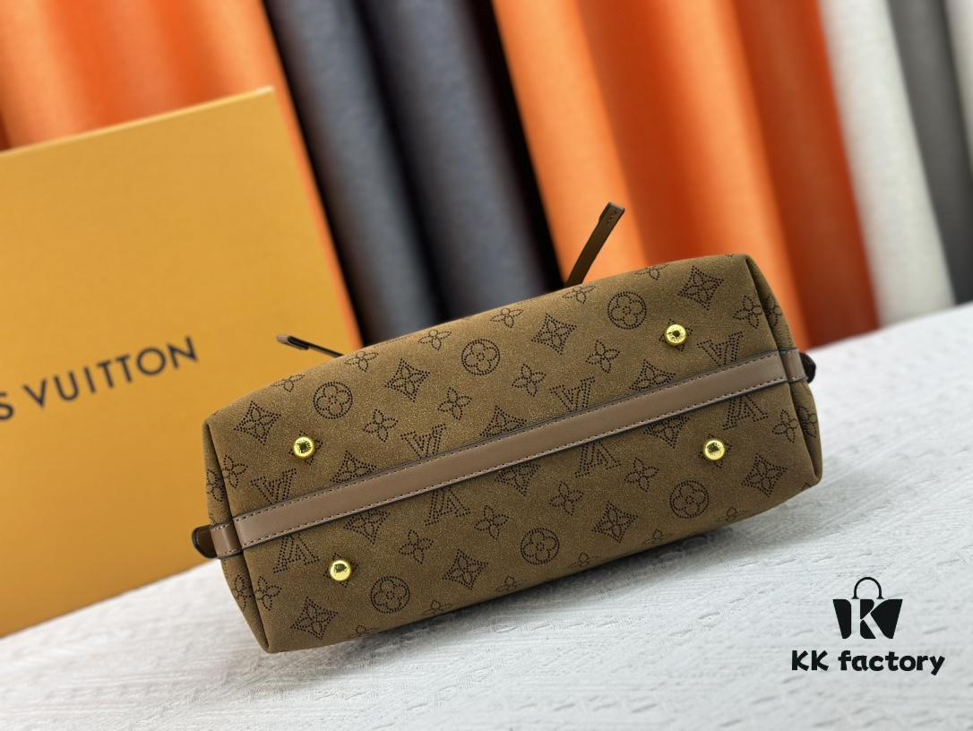693080bd6e68136f4d9a78e8 M11843 M46203 (Suede Leather with Digital Perforation Technique, Aligned Pattern) CarryAll Small Bag