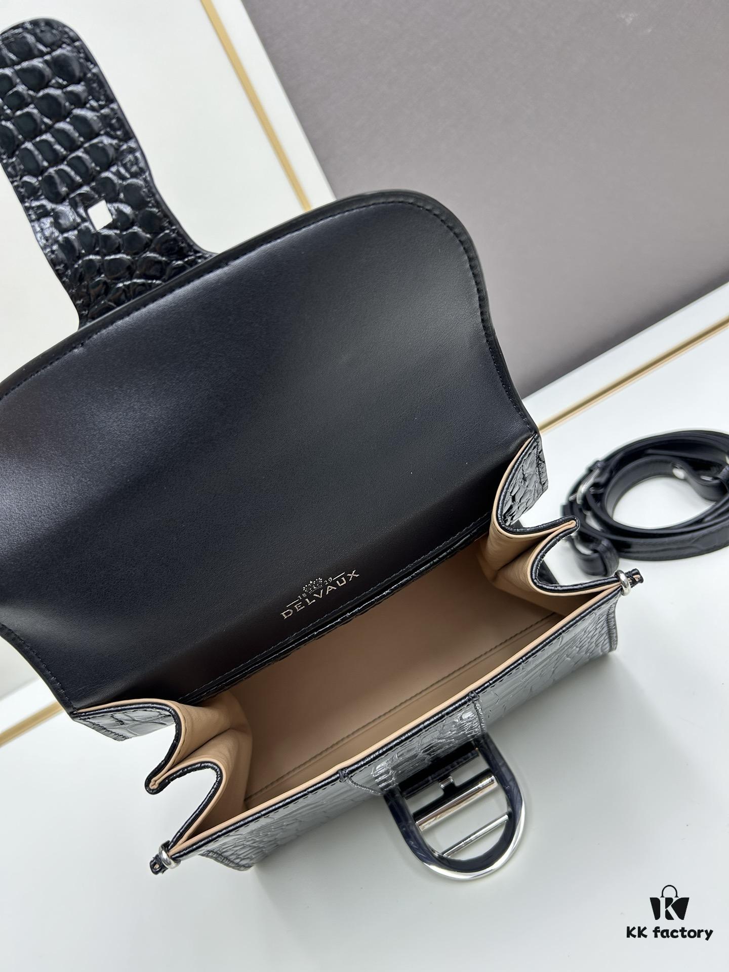 Luxuriously Unveiled 🔥 Crocodile-Embossed MM Size by Delvaux