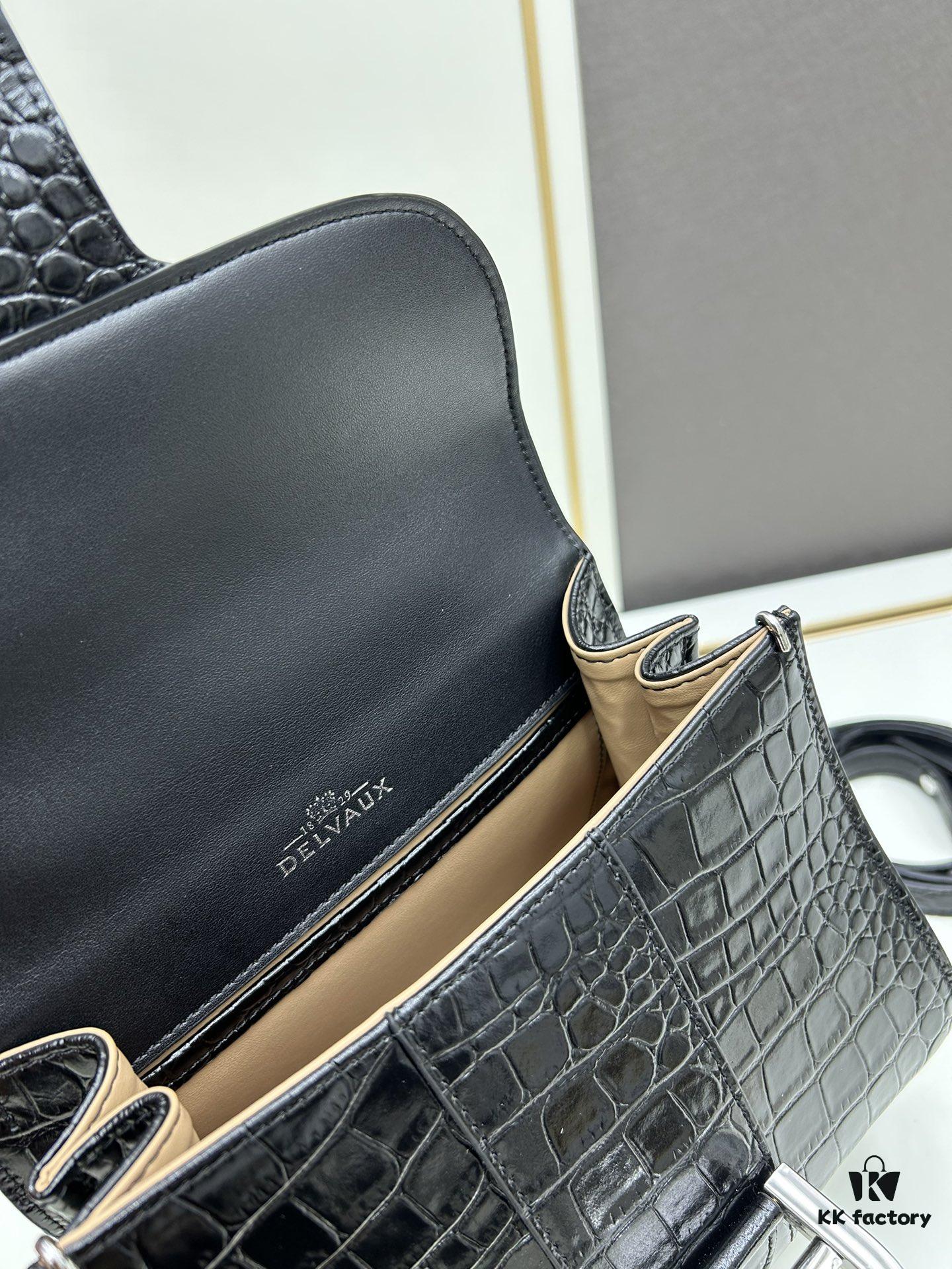 Luxuriously Unveiled 🔥 Crocodile-Embossed MM Size by Delvaux