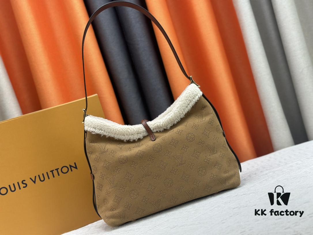 693080f46e68136f4d9a7949 M11843 M46203 (Suede Leather with Digital Perforation Technique) CarryAll Small Bag from LV Ski Collection