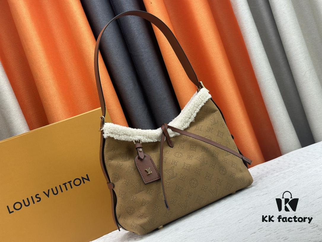 693080f56e68136f4d9a794a M11843 M46203 (Suede Leather with Digital Perforation Technique) CarryAll Small Bag from LV Ski Collection