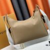 Upgraded Model M12697 Full Leather Khaki Monogram Bag, Fabric Material, Classic Canvas with Wide Adjustable Strap, Magnetic Closure Dual Pockets on Both Sides