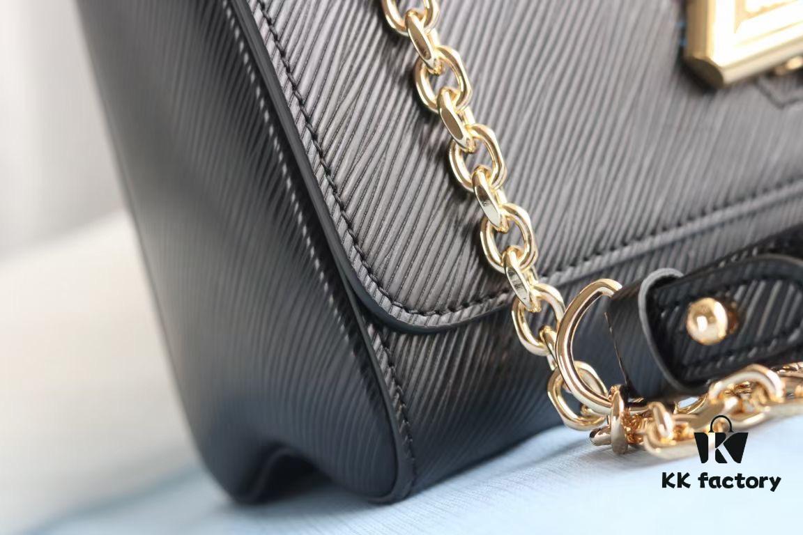 693081d36e68136f4d9a7b0c Top Quality Original LV Latest and Hottest Twist Denim Medium Size Handbag 22260