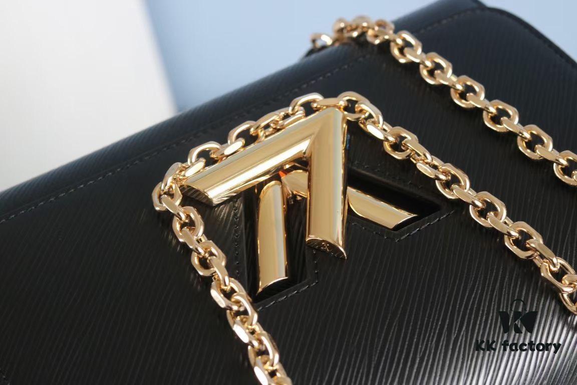 693081d36e68136f4d9a7b0d Top Quality Original LV Latest and Hottest Twist Denim Medium Size Handbag 22260
