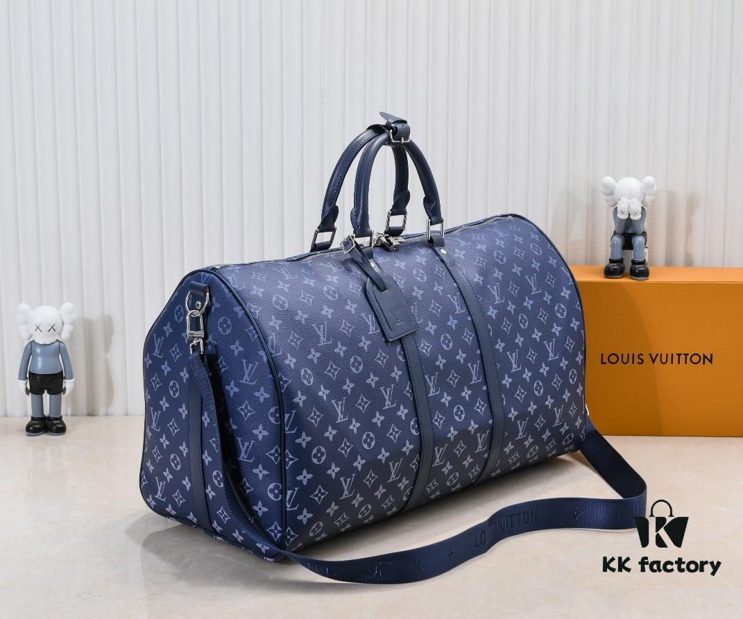 693082206e68136f4d9a7bca M11558 41416 41414 Black to Blue Gradient Green Louis Vuitton LV 24FW Monogram New Messenger Bag Montsouris Crossbody Keepall 55 Travel Bag