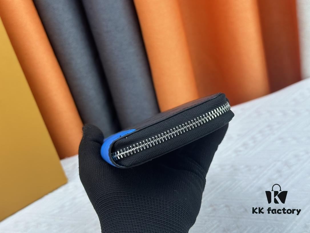 693082596e68136f4d9a7c3e LV Wallet Men's Vertical Zip Wallet Made of Durable Damier Graphite Canvas, Elegant and High-Quality, with Multiple Practical Pockets and Compartments to Easily Store Cash, Credit Cards, and Coins, Size: 20×10cm, Model Numbers: M62295/N63095/63548