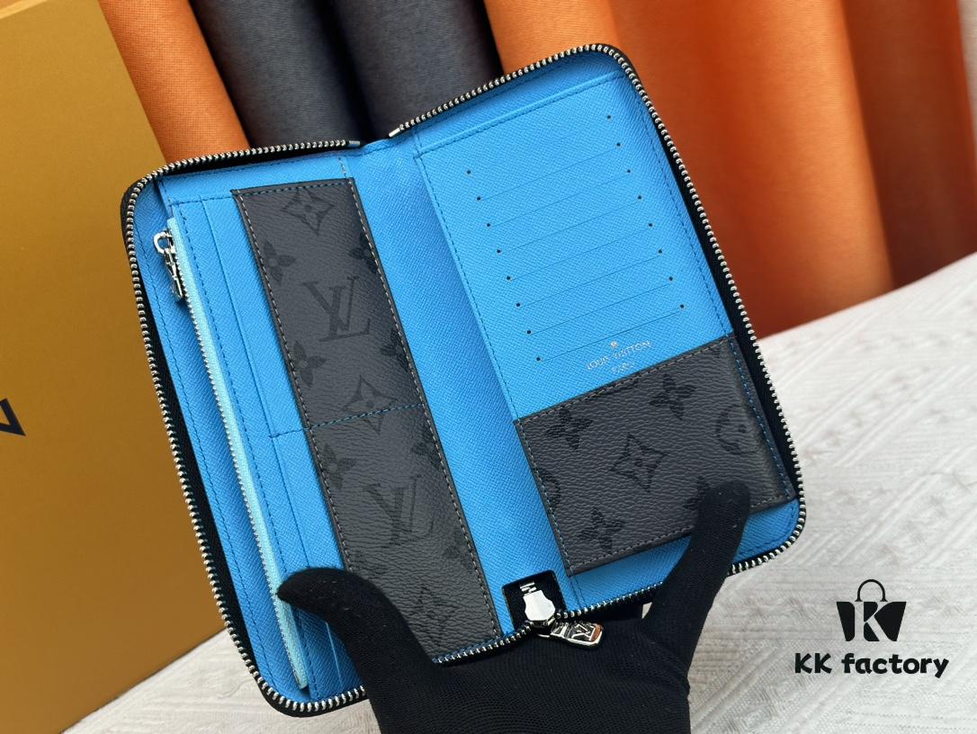 6930825d6e68136f4d9a7c44 LV Wallet Men's Vertical Zip Wallet Made of Durable Damier Graphite Canvas, Elegant and High-Quality, with Multiple Practical Pockets and Compartments to Easily Store Cash, Credit Cards, and Coins, Size: 20×10cm, Model Numbers: M62295/N63095/63548