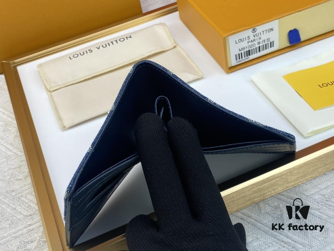 693082736e68136f4d9a7c6f LV M81020 Slender Wallet in Black and Blue