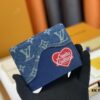 693082746e68136f4d9a7c74 LV M81020 Slender Wallet in Black and Blue