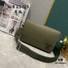 693082856e68136f4d9a7c8e Upgraded Takeoff Small Aerogram Messenger Bag in Black and Dark Green