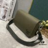 693082856e68136f4d9a7c90 Upgraded Takeoff Small Aerogram Messenger Bag in Black and Dark Green