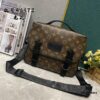 Upgraded M46972 Multicolore, Black Flower LV Trail Messenger Bag