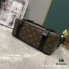 Upgraded M46972 Multicolore, Black Flower LV Trail Messenger Bag