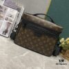 Upgraded M46972 Multicolore, Black Flower LV Trail Messenger Bag