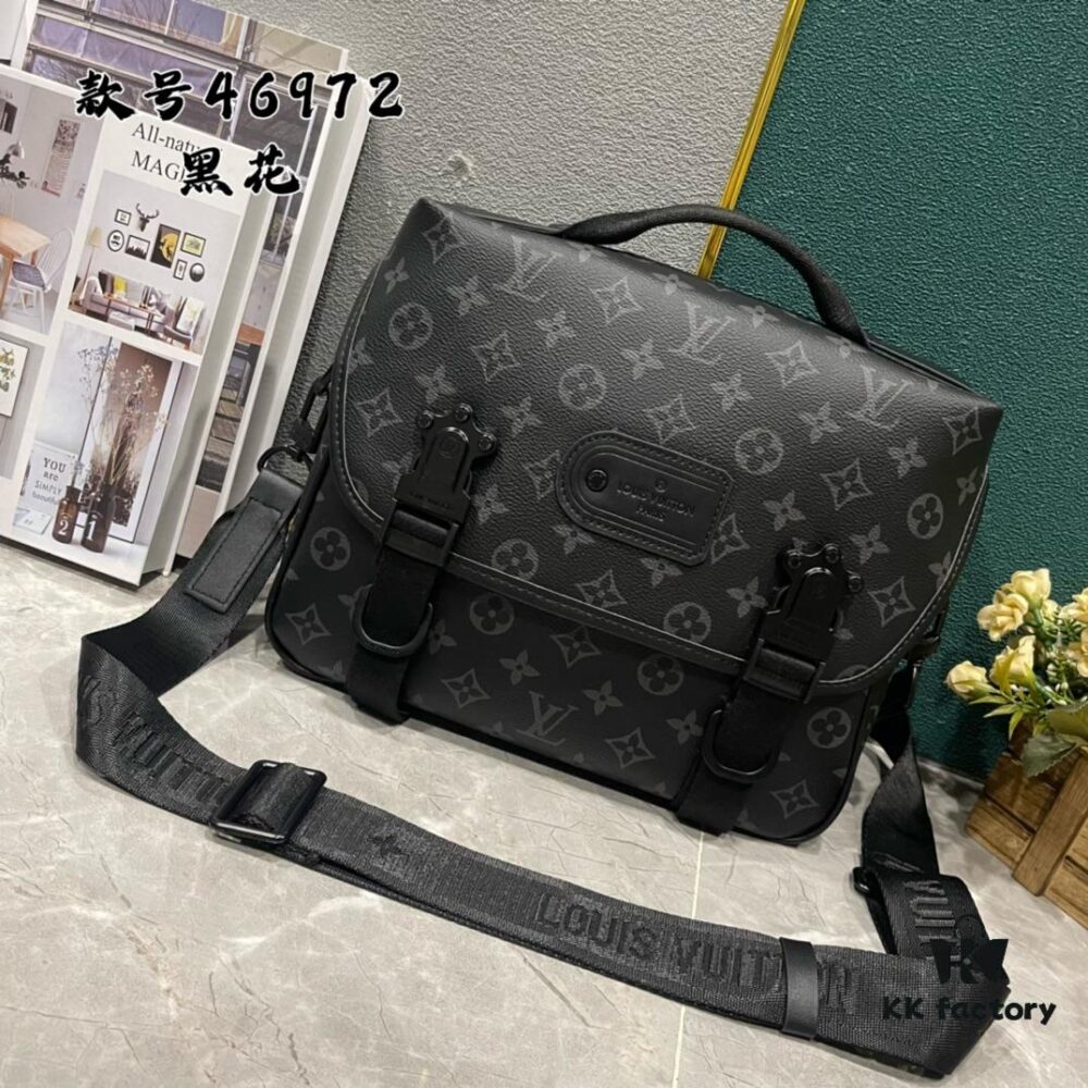 6930828e6e68136f4d9a7ca0 Upgraded Version 230 M46972 Monogram and Black Flower LV Trail Messenger Bag