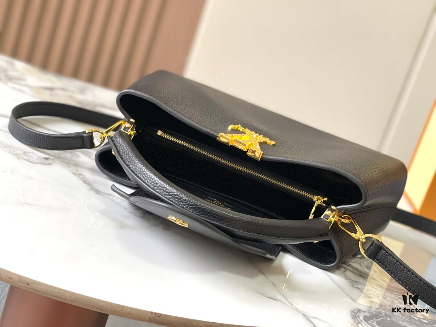 693082966e68136f4d9a7cad Upgraded M24664 Capucines East West Medium Handbag