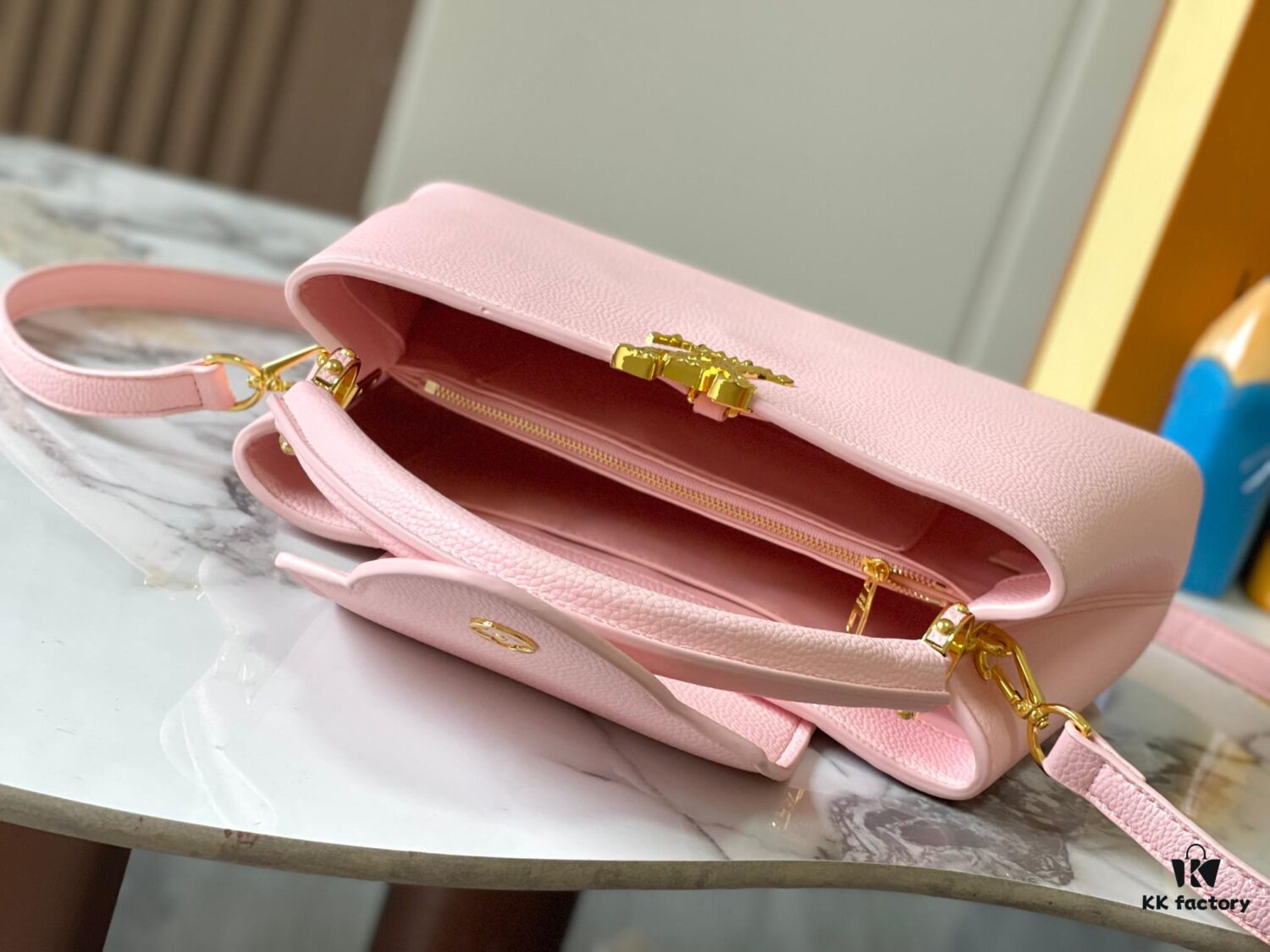693082af6e68136f4d9a7cd1 Upgraded M24664 Capucines East West Medium Handbag from the LV Crush Collection