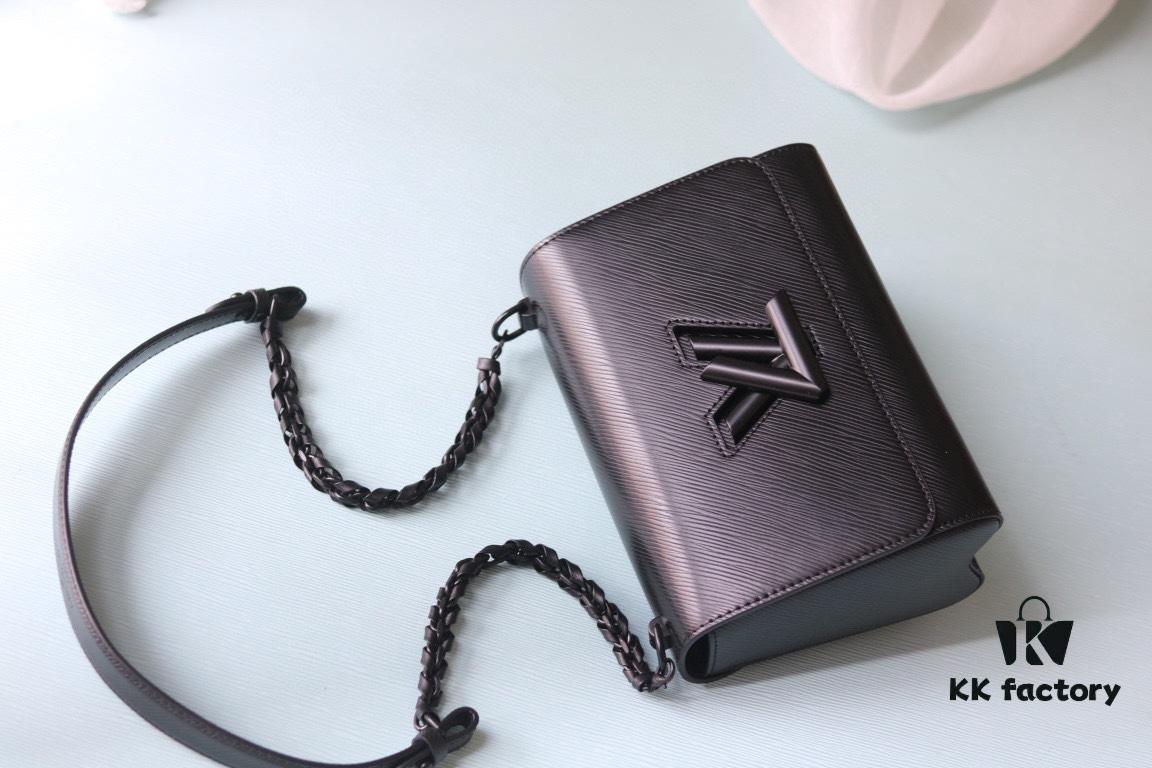 693082c46e68136f4d9a7cfa 2024 New Black Warrior Twist Medium Handbag - Epi Grained Leather with LV Twist Lock