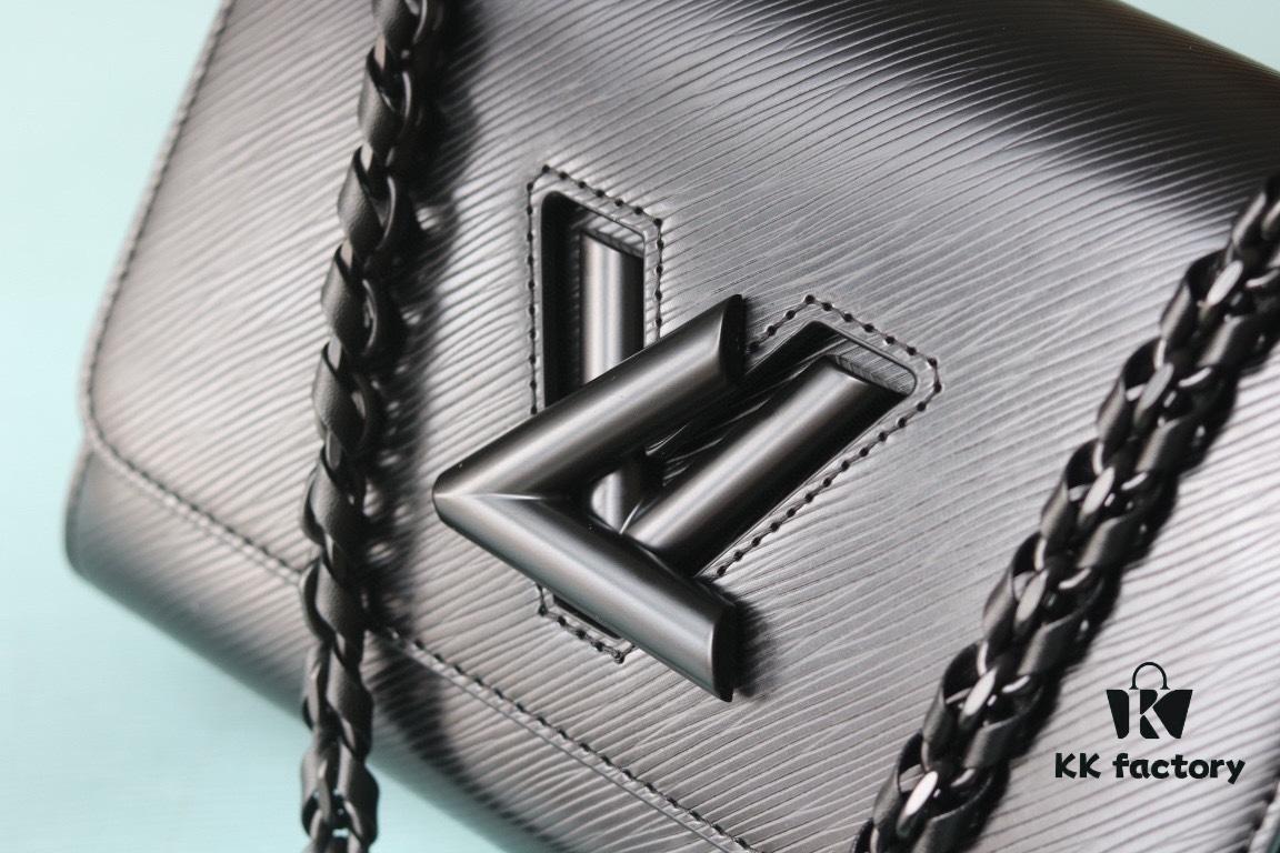 693082c76e68136f4d9a7cfe 2024 New Black Warrior Twist Medium Handbag - Epi Grained Leather with LV Twist Lock