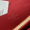 693082e26e68136f4d9a7d37 Wallet M60017 Red Dot (80828) Zippy Zipper Wallet - Printed Canvas Edition with Large LV Letters and Monogram Flowers