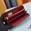 693082e96e68136f4d9a7d46 Wallet M60017 Red Dot (80828) Zippy Zipper Wallet - Printed Canvas Edition with Large LV Letters and Monogram Flowers