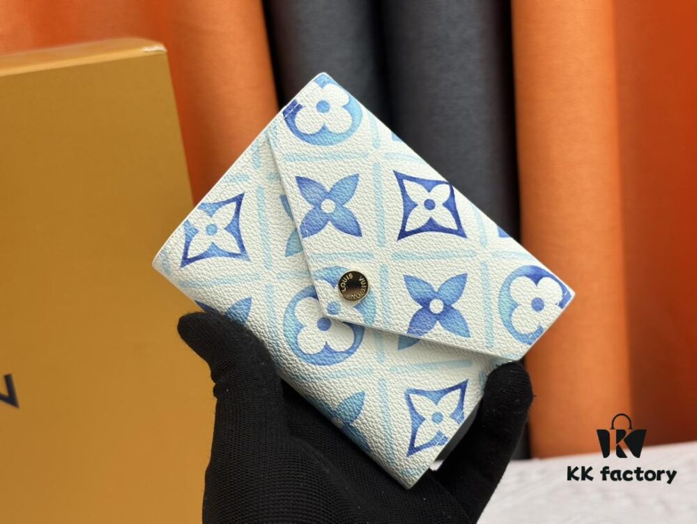 M83623 Blue Victorine Wallet for LV By the Pool Summer Collection