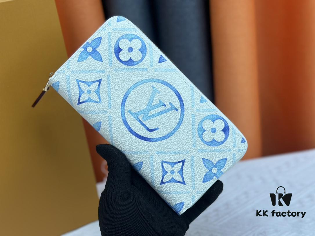 693082f46e68136f4d9a7d5f M11455 Blue Wallet for LV By the Pool Collection