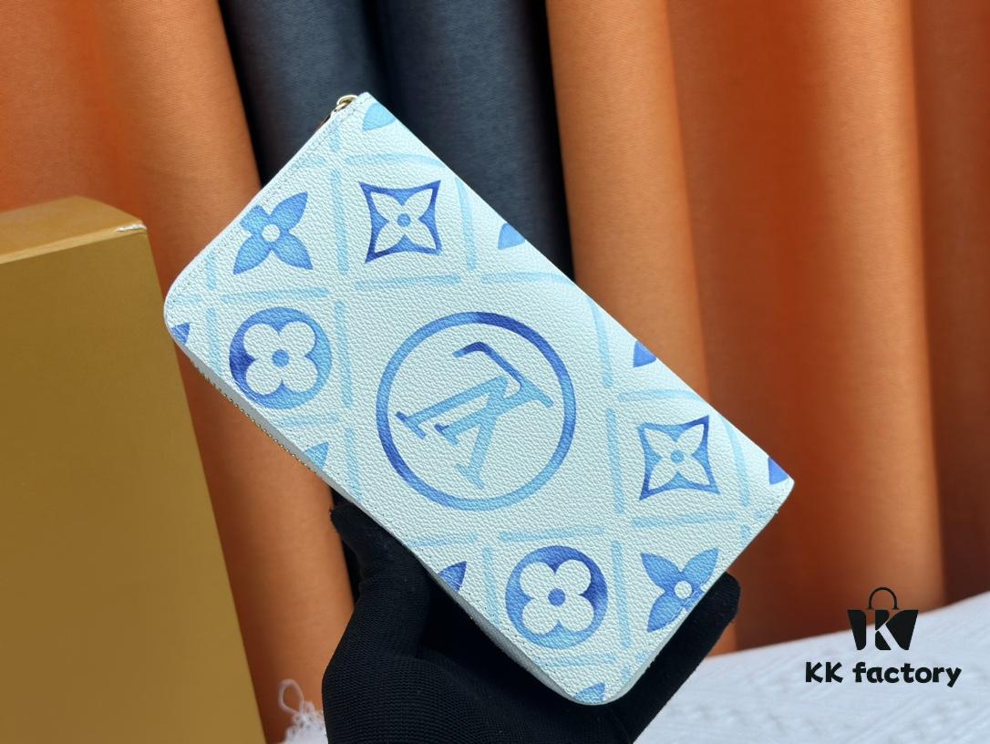693082f46e68136f4d9a7d60 M11455 Blue Wallet for LV By the Pool Collection