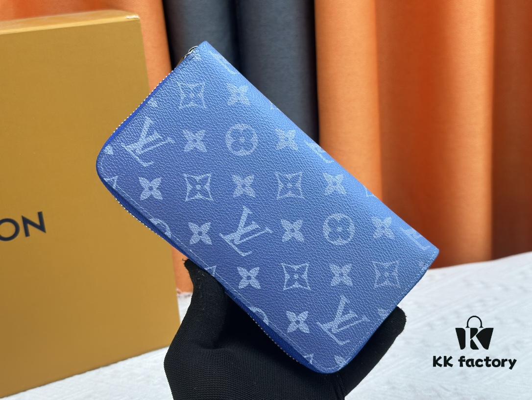 693082fc6e68136f4d9a7d6f Wallet M60017 (80828) Zippy Zipper Wallet, Printed Canvas Version with Large LV Letters and Monogram Flowers