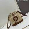 6930833b6e68136f4d9a7dd9 New Large Batch LV NOE PURSE Bucket Handbag in Raffia with Leather Trim 'Small Burnt Dumpling'