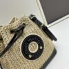 6930833d6e68136f4d9a7ddd New Large Batch LV NOE PURSE Bucket Handbag with Raffia and Leather Trim
