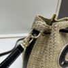 693083426e68136f4d9a7de2 New Large Batch LV NOE PURSE Bucket Handbag with Raffia and Leather Trim